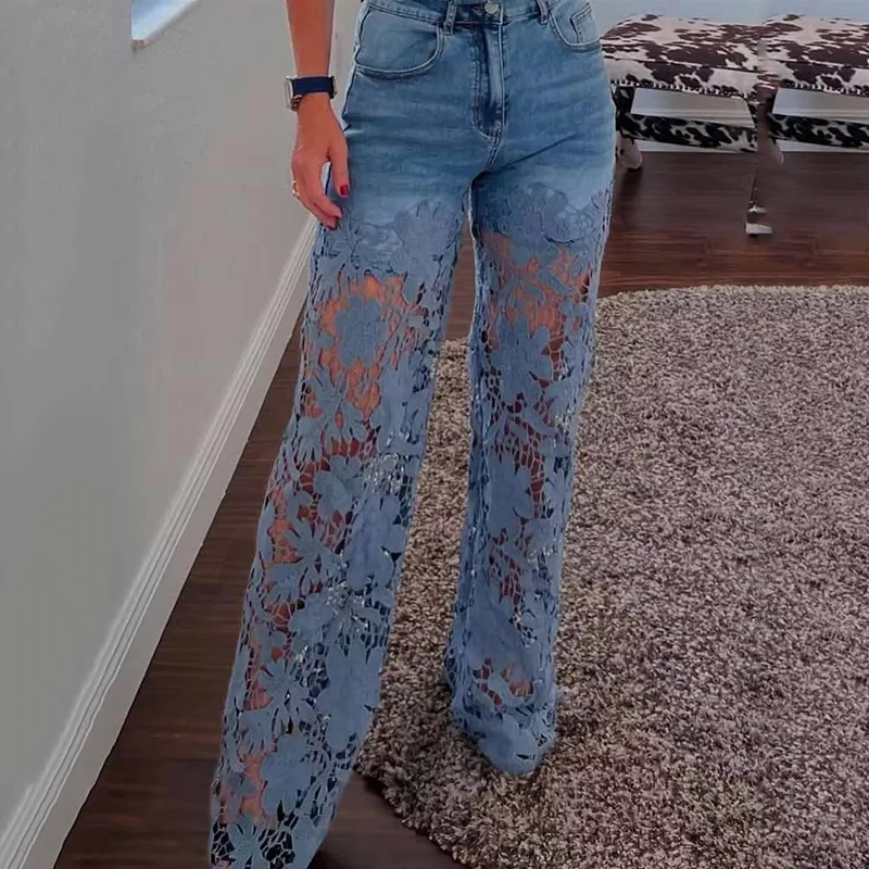Mom Jeans Women - High Waist Wide Leg Jeans Pants