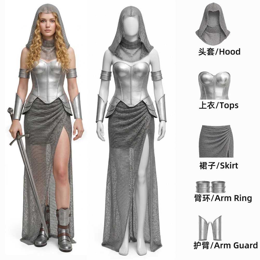 Women'S Fashion Jewellery - Medieval Women Knight Cosplay Retro Chain