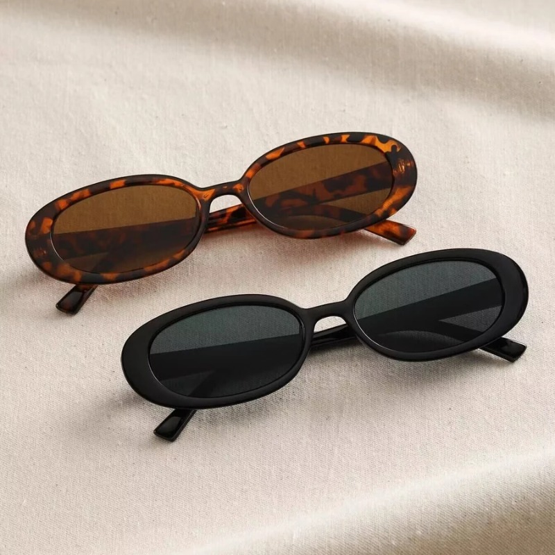 Women'S Fashion Eyewear - Vintage Oval Sunglasses Women Luxury Brand