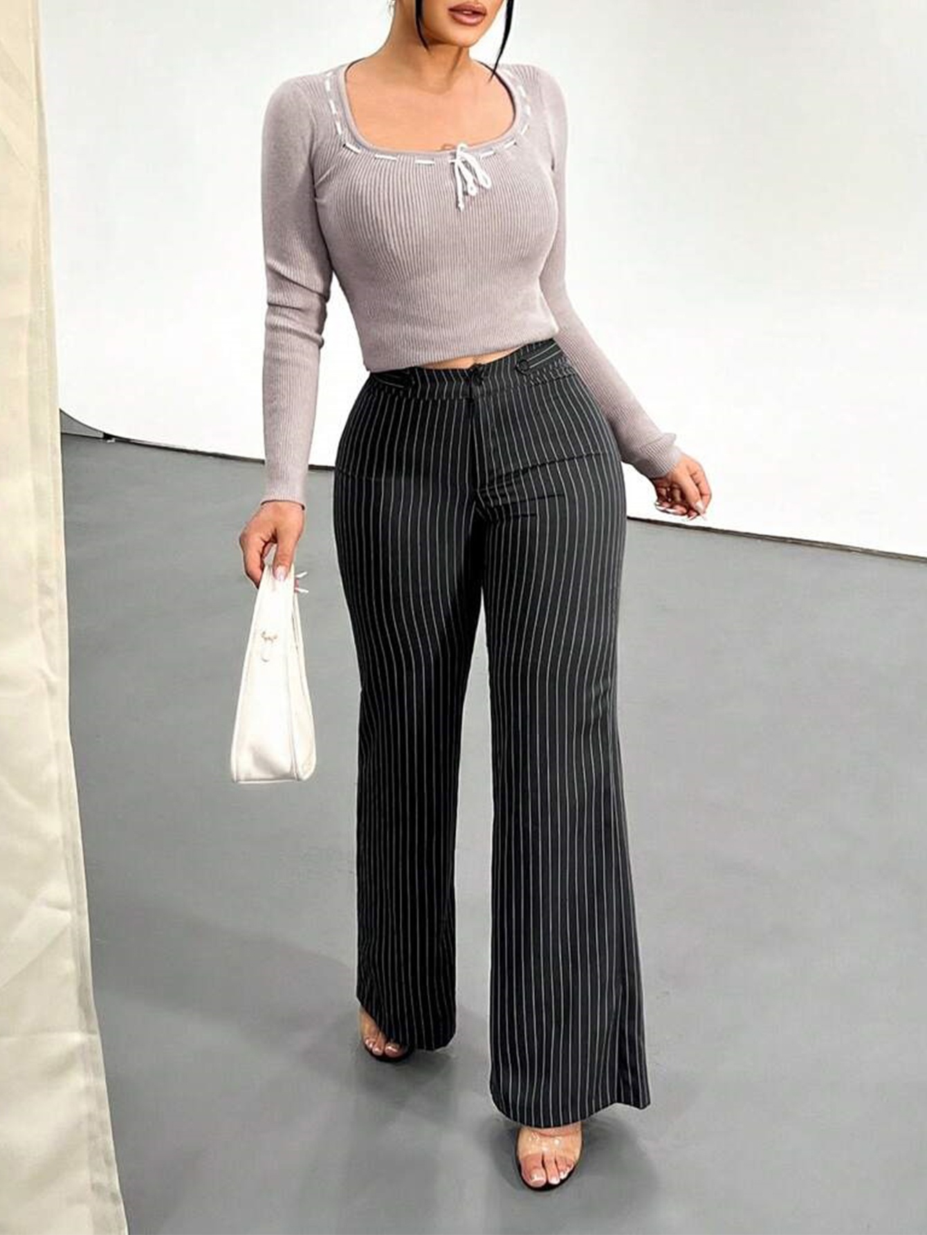 Women's Striped Trousers High  - Mom Jeans Women review and price