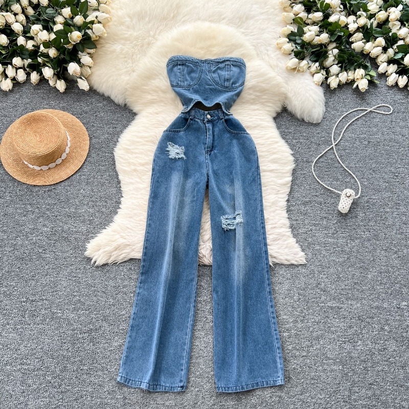 Denim Jumpsuits Women One Piec - Mom Jeans Women review and price