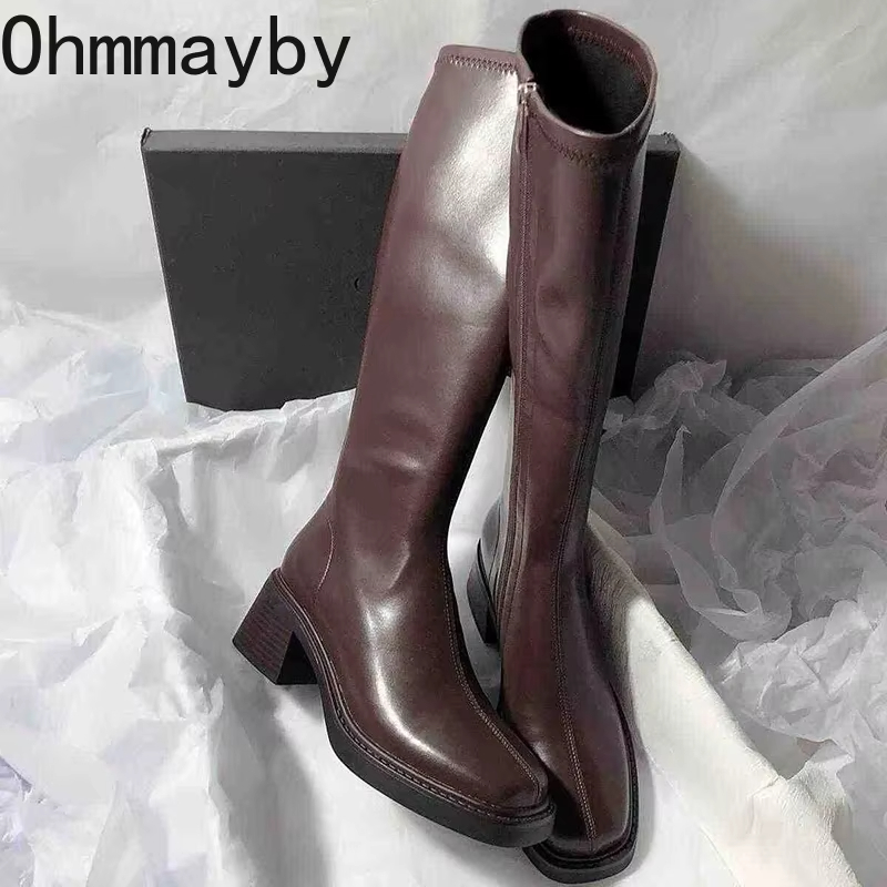 Vintage Thick Heel Women Knee  - Women'S Fashion Knee High Boots review and price