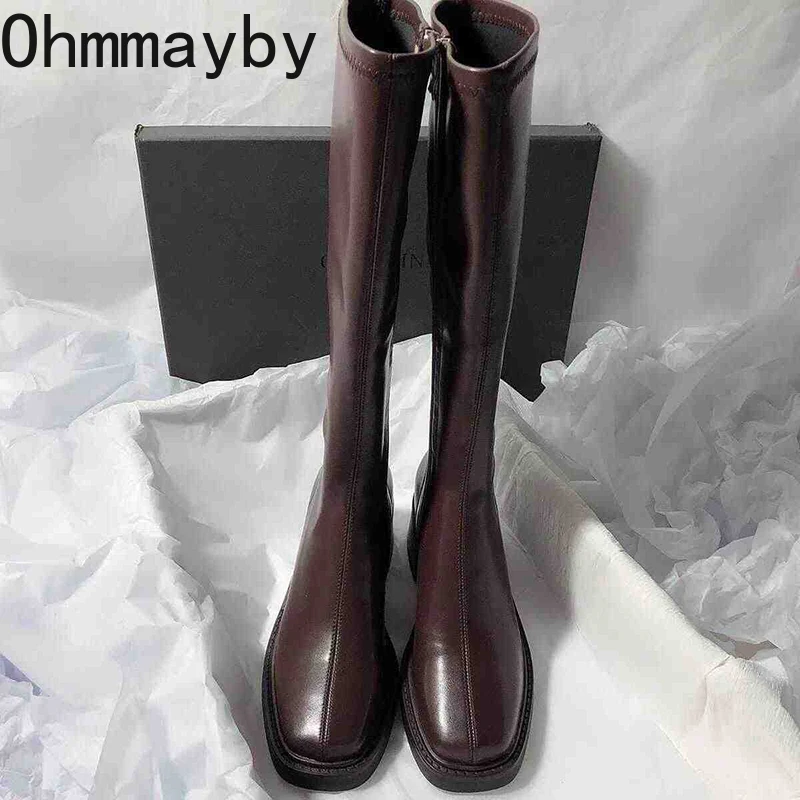 Vintage Thick Heel Women Knee  - Women'S Fashion Knee High Boots review and price