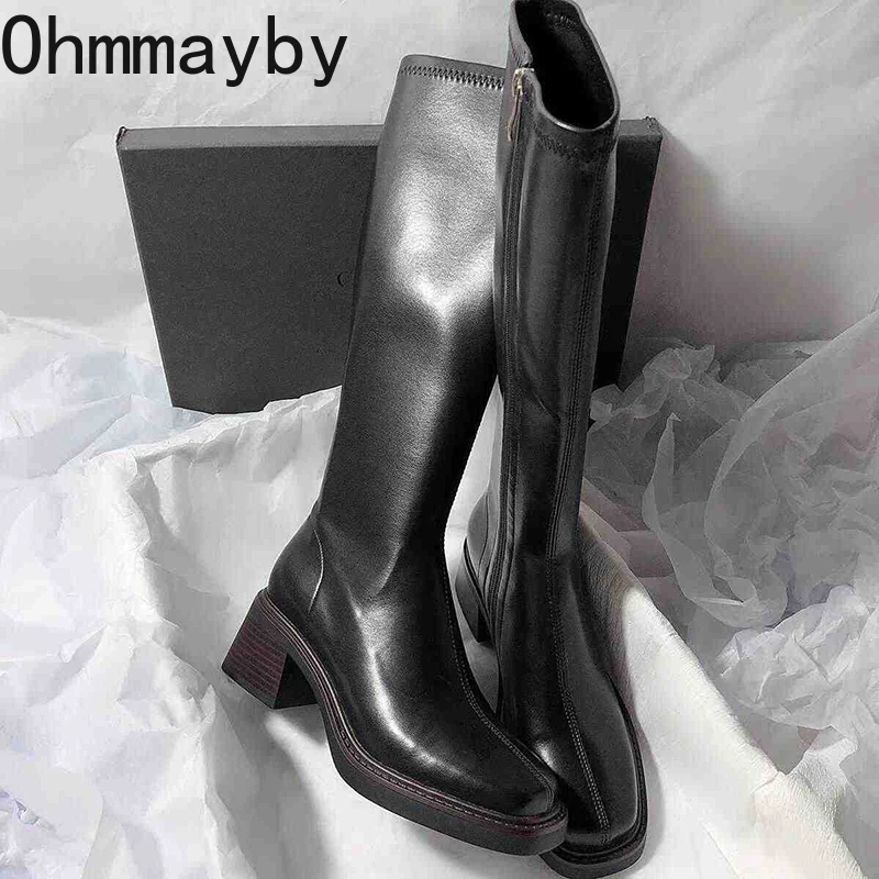 Vintage Thick Heel Women Knee  - Women'S Fashion Knee High Boots review and price