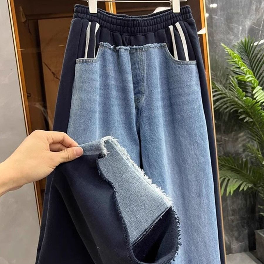Fashion Heavy Duty Patchwork D - Mom Jeans Women review and price