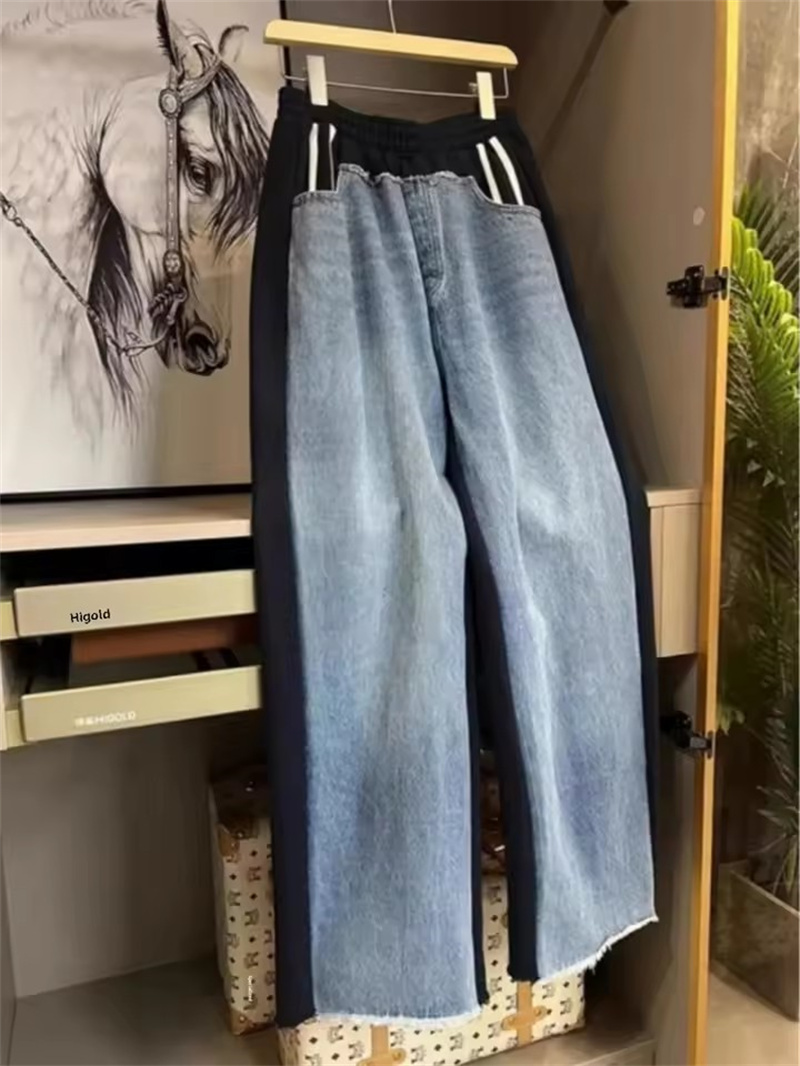 Fashion Heavy Duty Patchwork D - Mom Jeans Women review and price