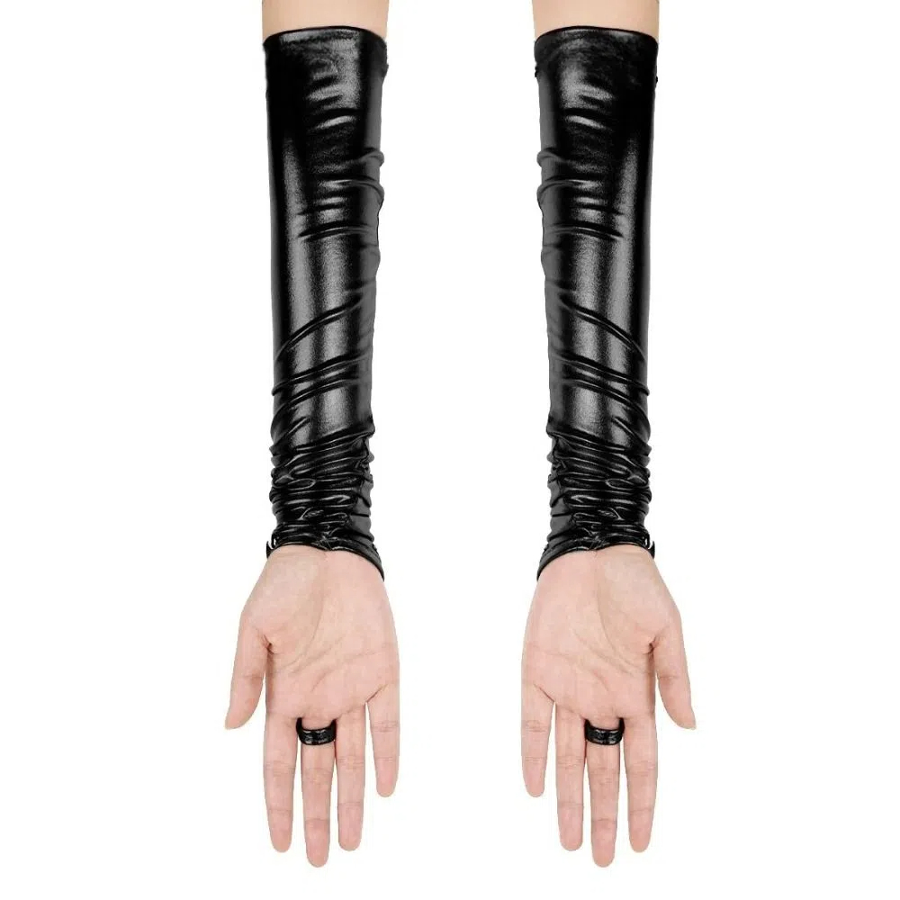 Fingerless Design Women Latex  - Women Fashion Gloves review and price
