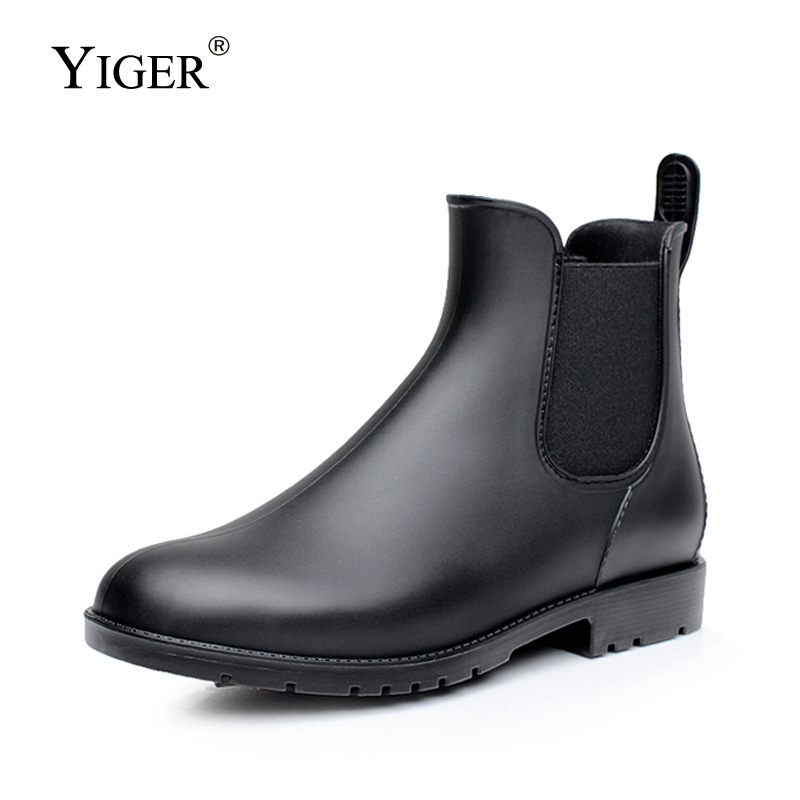 YIGER Men Rain boots man Chels - Women'S Fashion Rain Boots review and price