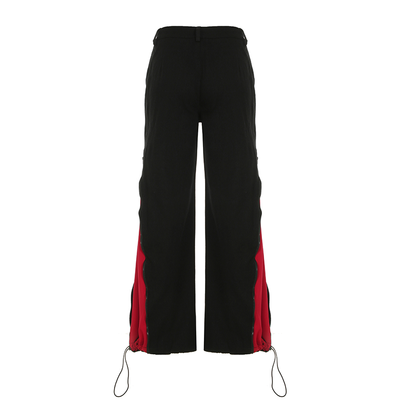 Dark Zipper Patchwork Contrast - Mom Jeans Women review and price