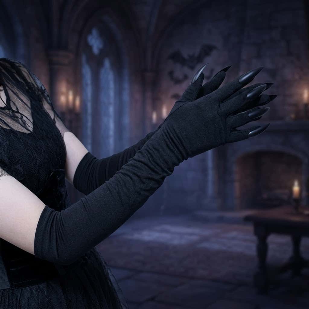 2026 Moon Girl Y2K Gothic Long - Women Fashion Gloves review and price