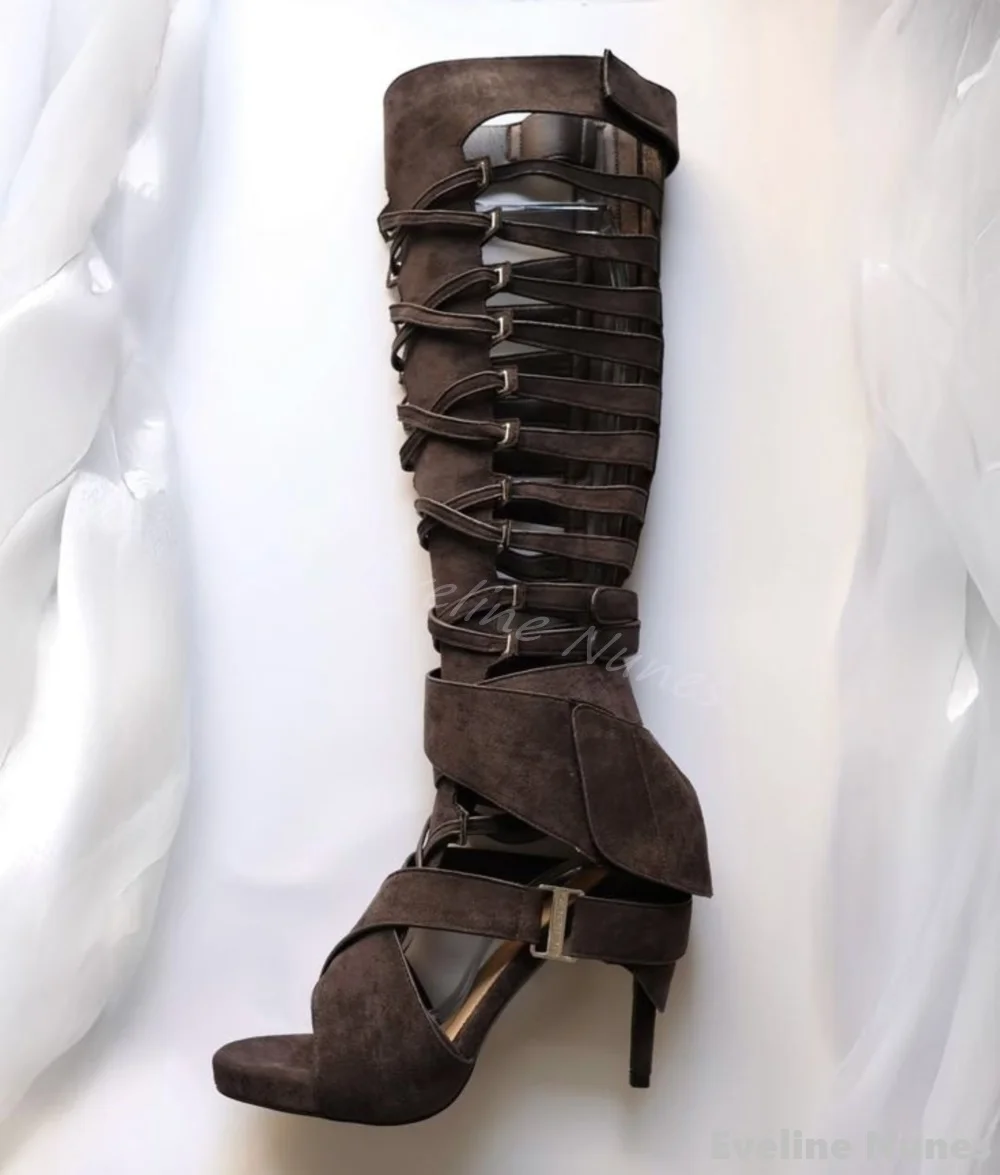 Hollow Flannel Knee High Sanda - Women'S Fashion Knee High Boots review and price