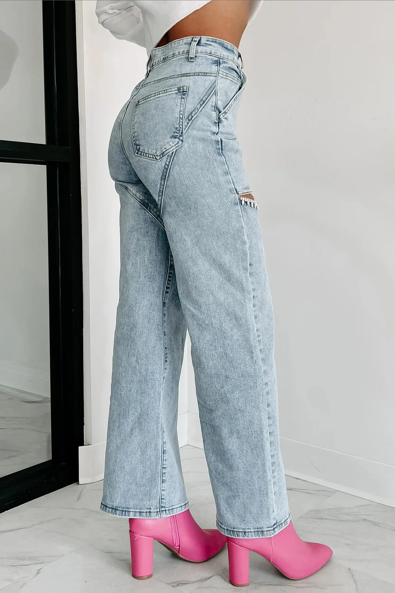 Fashion Women's Denim High Wai - Mom Jeans Women review and price