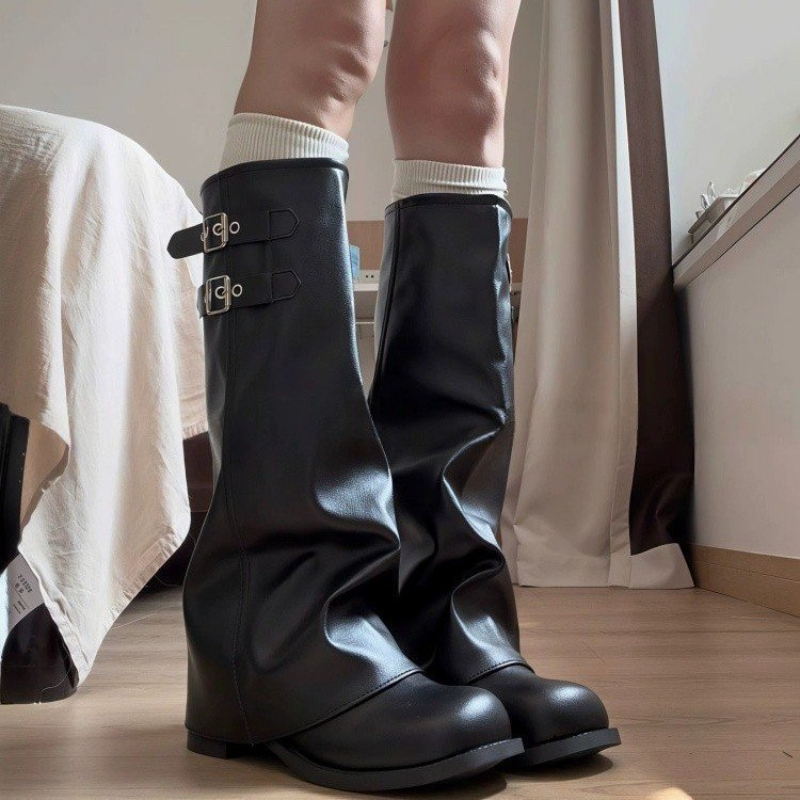 Y2K Korean Style Retro Knee‑hi - Women'S Fashion Knee High Boots review and price