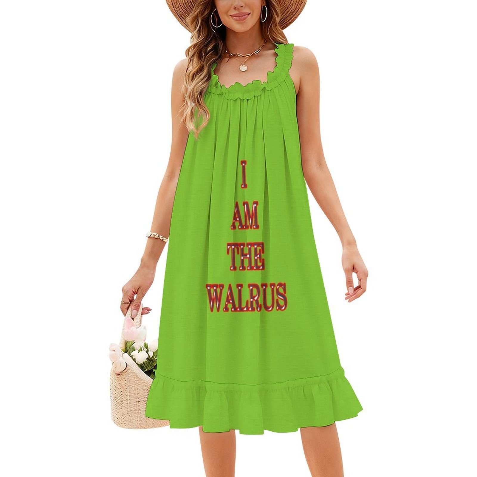 I Am The Walrus Floral Smock D - Smocked Dress Women review and price