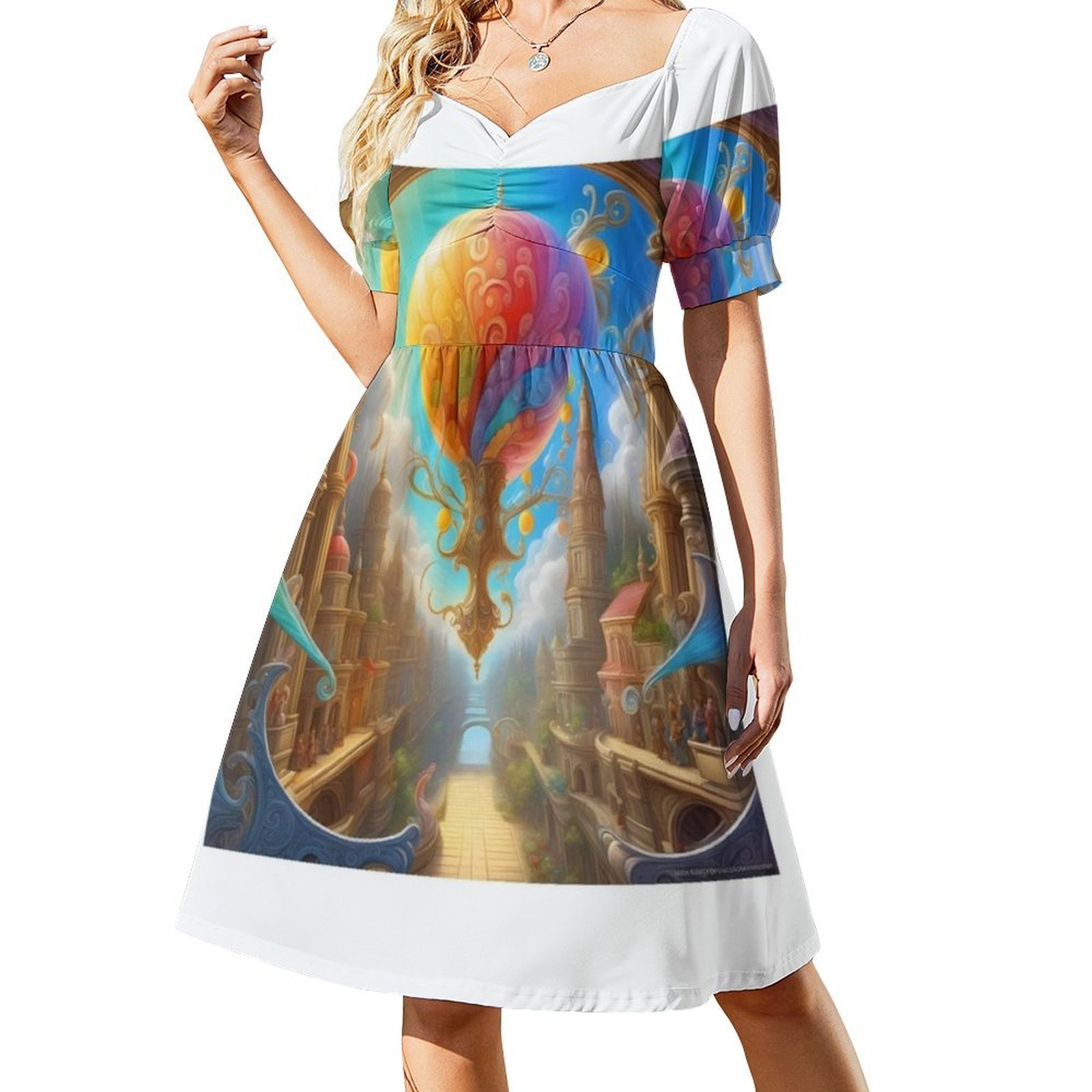 Painting Of Hope Floral Smock  - Smocked Dress Women review and price