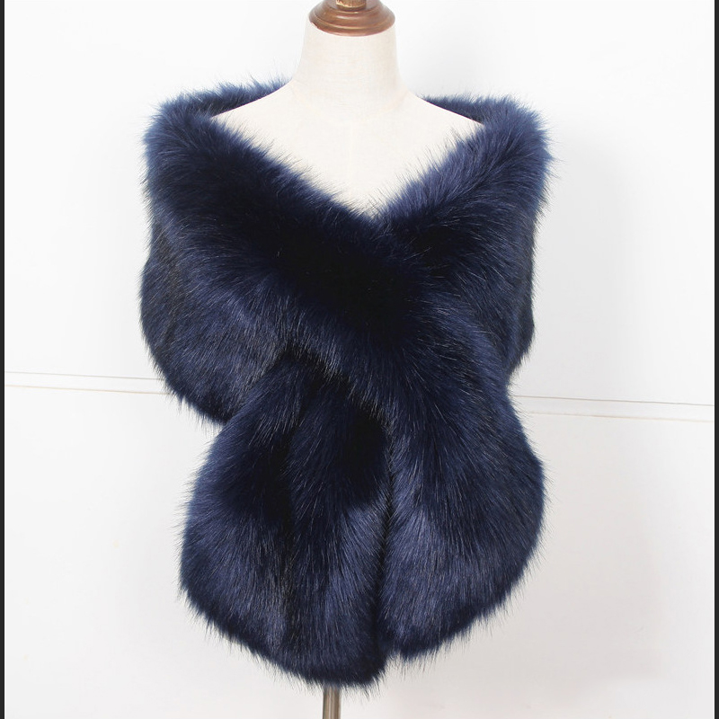 Faux Fox Fur Women Wraps Long  - Women'S Fashion Poncho review and price