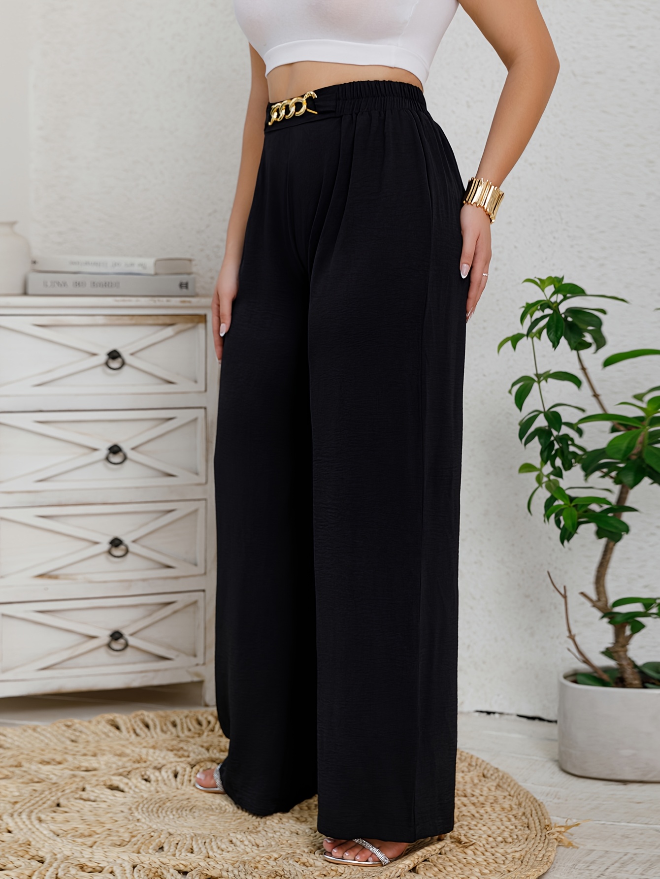 Elegant Women's Wide Leg Pants - Mom Jeans Women review and price